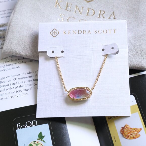 Kendra Scott Jewelry - Kendra Scott Elisa Watercolor Illusion Pendant Necklace in Gold